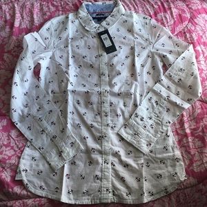Tommy Hilfiger white button down shirt